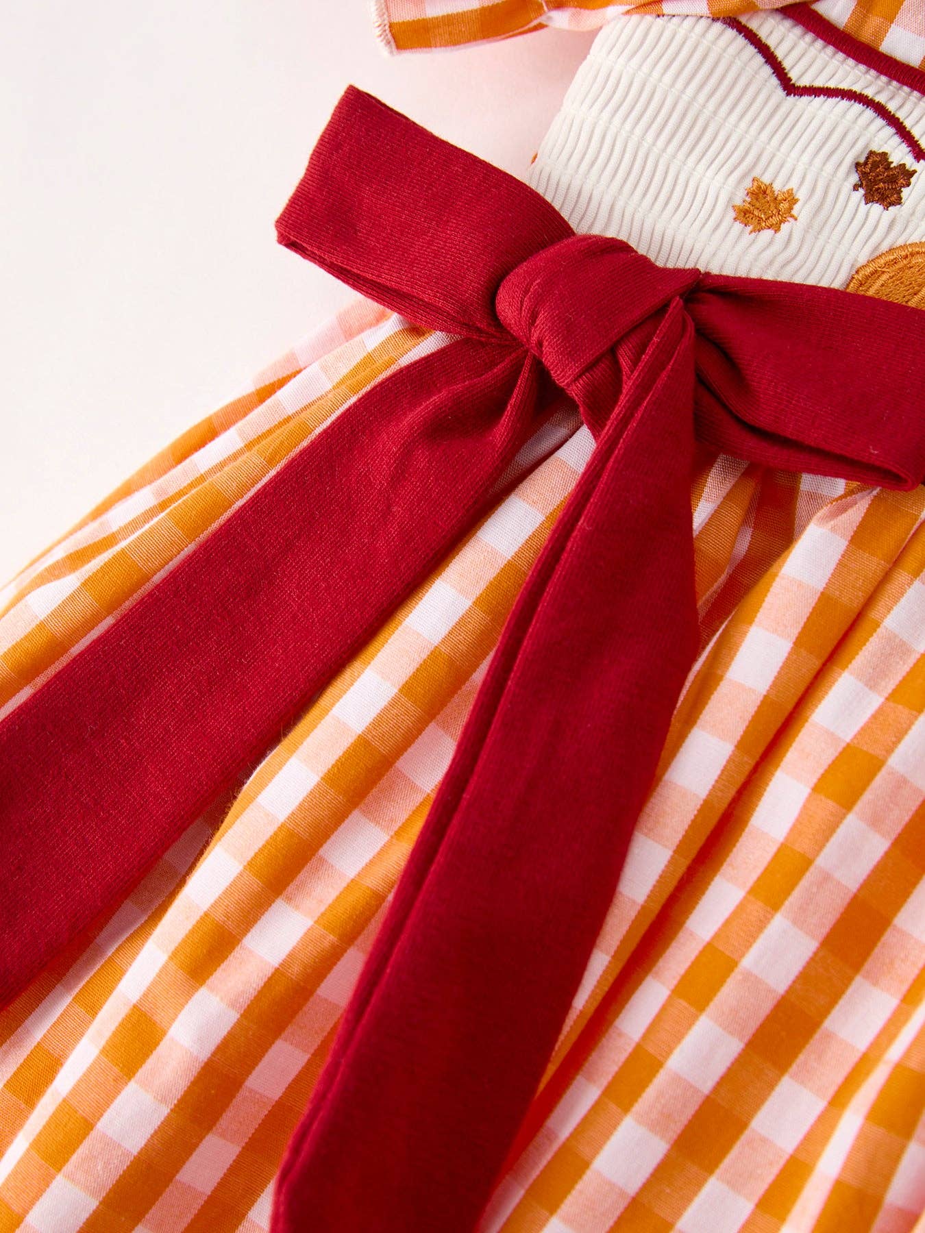 Fall Embroidered Dress for Girls