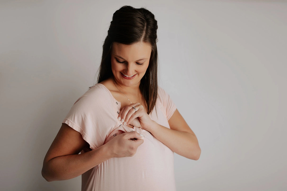 Mommy Labor, Delivery, and Nursing Gown