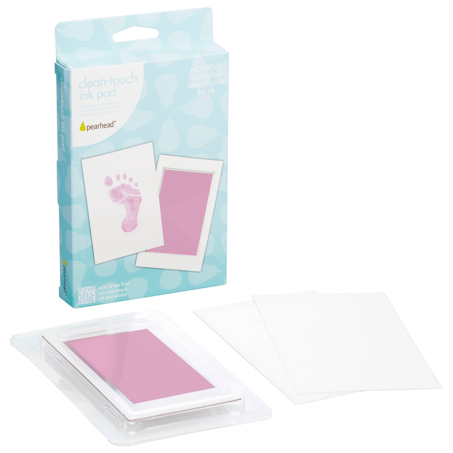 Baby Handprint or Footprint Clean-Touch Ink Pad Kit: Blue