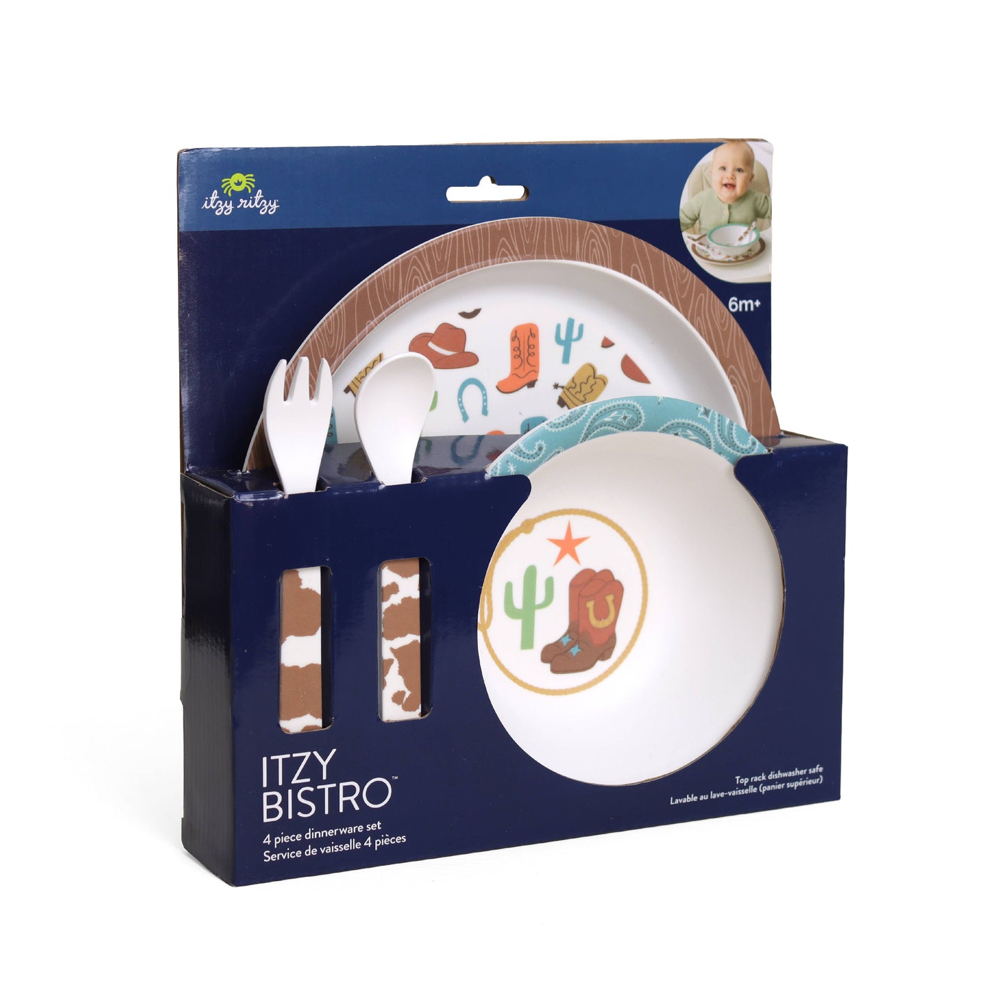 Itzy Bistro™ - 4 piece dining set: Ribbons & Roses