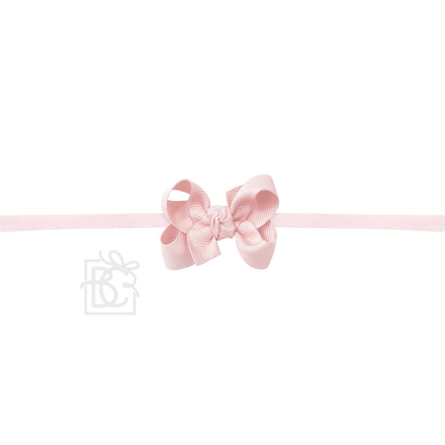 1/4" NYLON PANTYHOSE HEADBAND W/SIGNATURE GROSGRAIN BOW: RED / 5.5" Huge