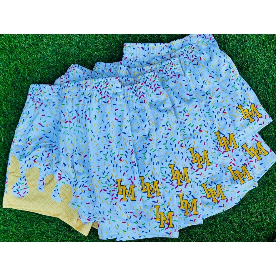 Baseball Ice Cream Drip Shorts