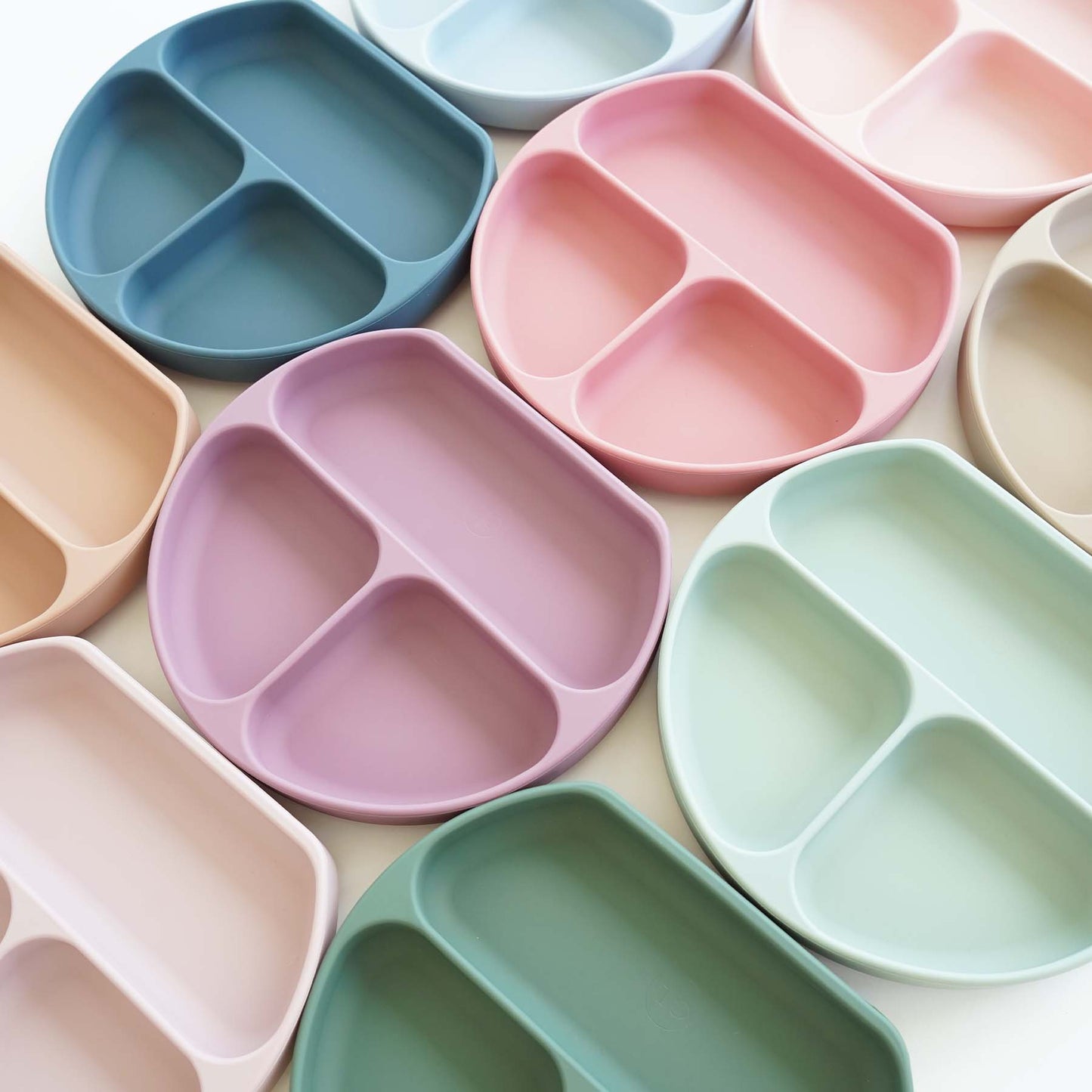 Silicone Suction Plate: Mauve