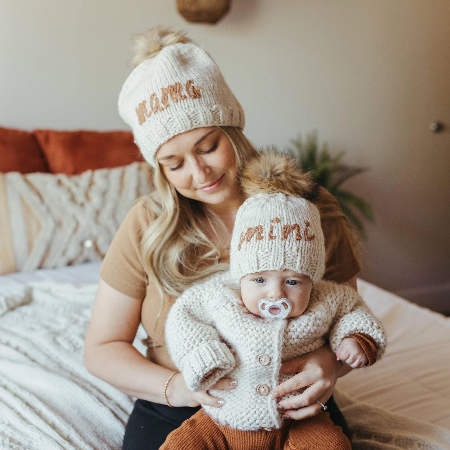 Mama Pecan Beanie Hat Adult