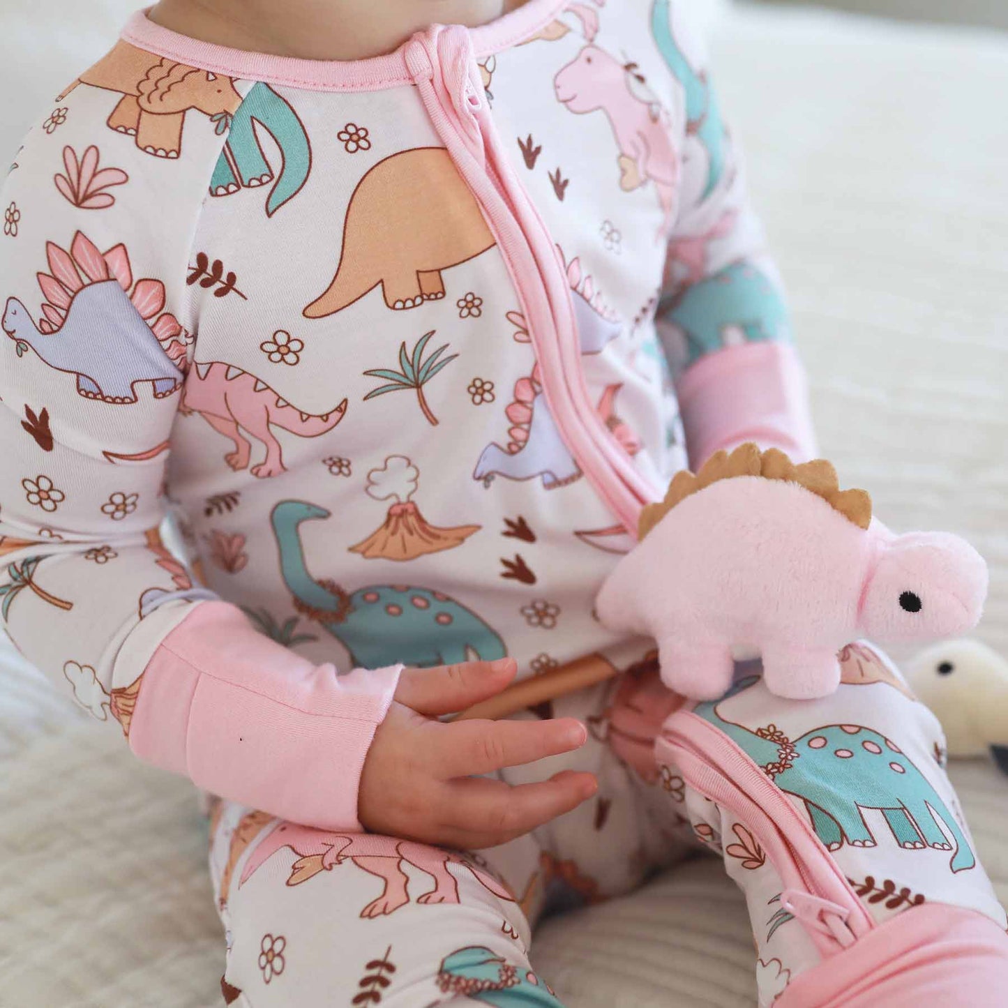 Dolly's Dinos Convertible Zip Romper