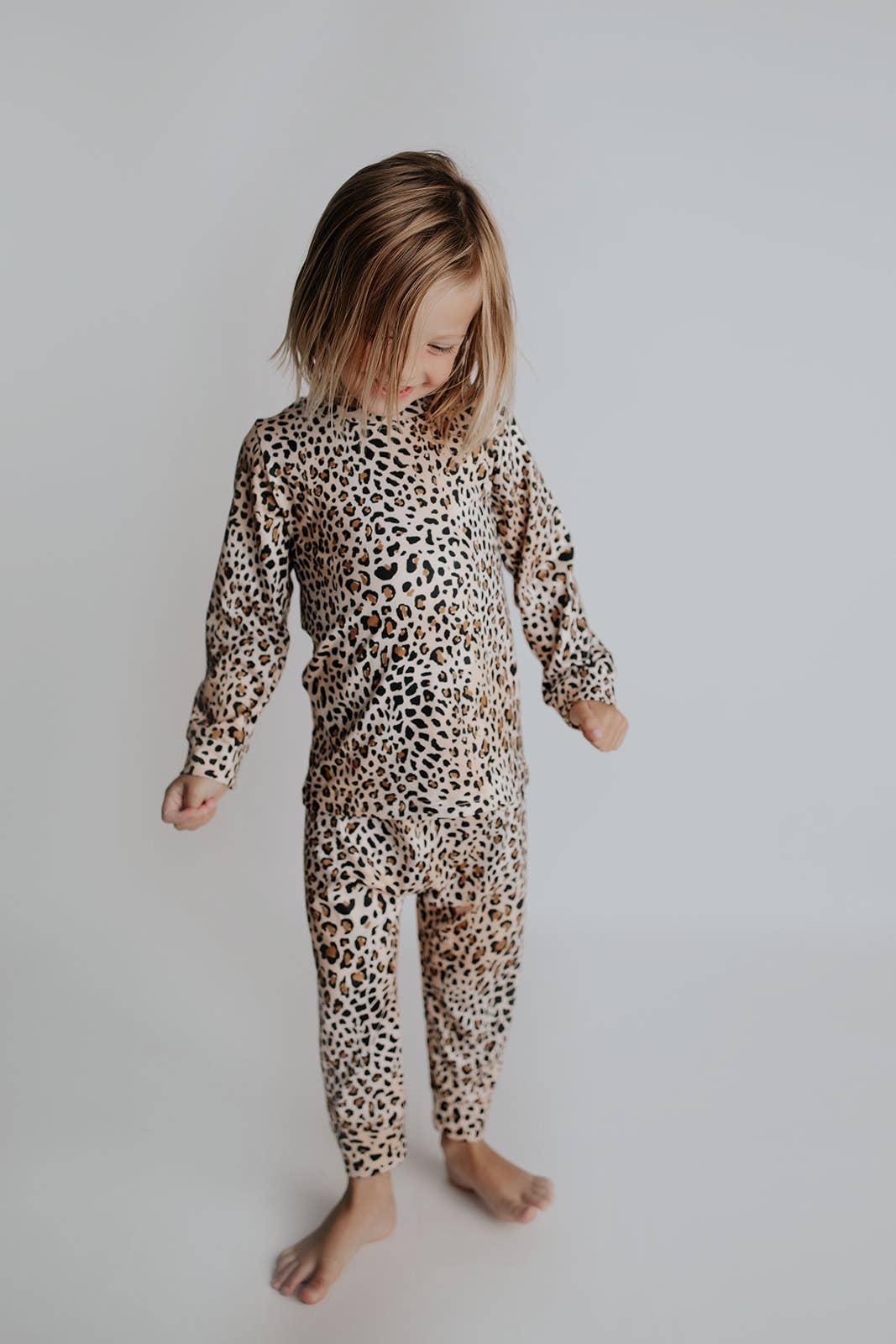 Leopard Jammies Kids Pjs and Lougewear: Newborn - 3 Montths