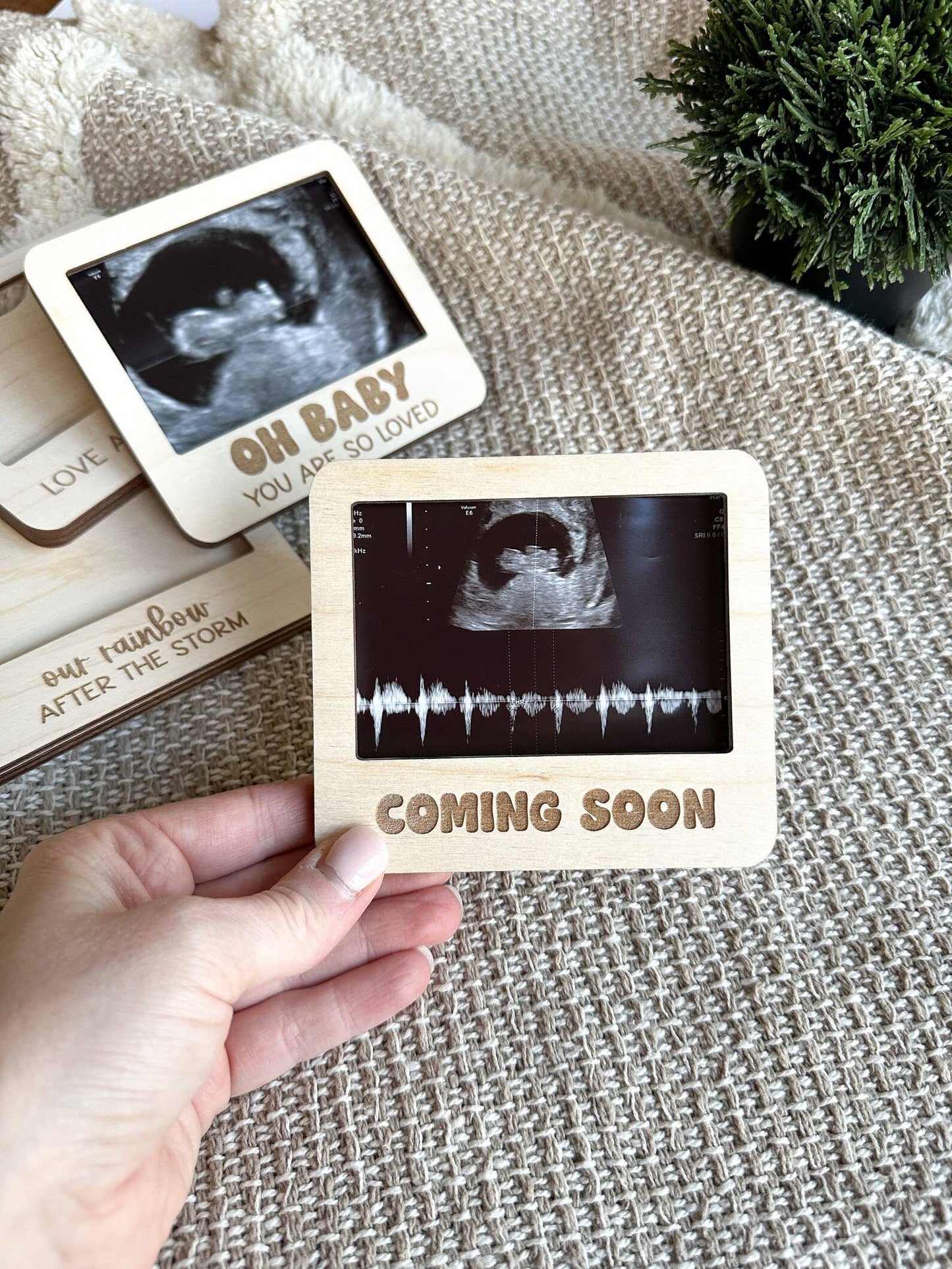 Ultrasound Photo Frame: Our Rainbow After The Storm