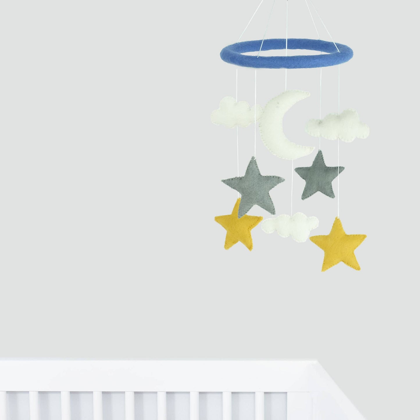 Baby Mobile - Stars and Moon - Nursery Decor