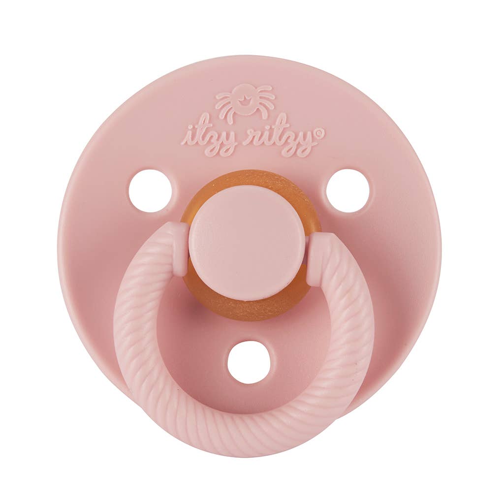 Itzy Soother™ Natural Rubber Paci Sets: Glow - Buttercream + Pistachio 6-18 M