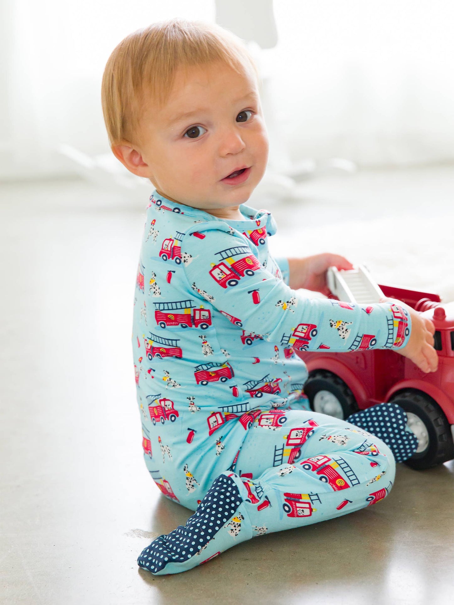 Paws To The Rescue Bamboo Viscose Footed One Piece Pajama
