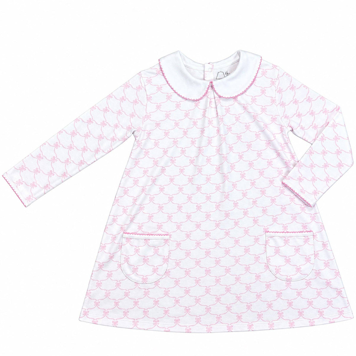 Long Sleeve Pocket Twirl: Pink Ribbons