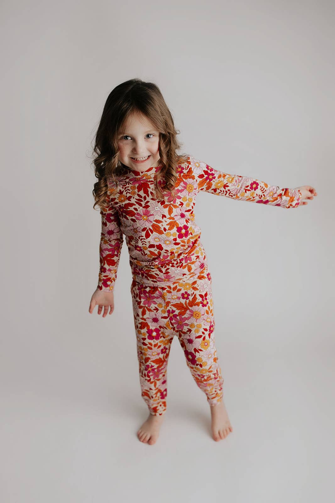 Wild Child Flower Jammies Kids Pjs & Lougewear: Newborn - 3 Montths
