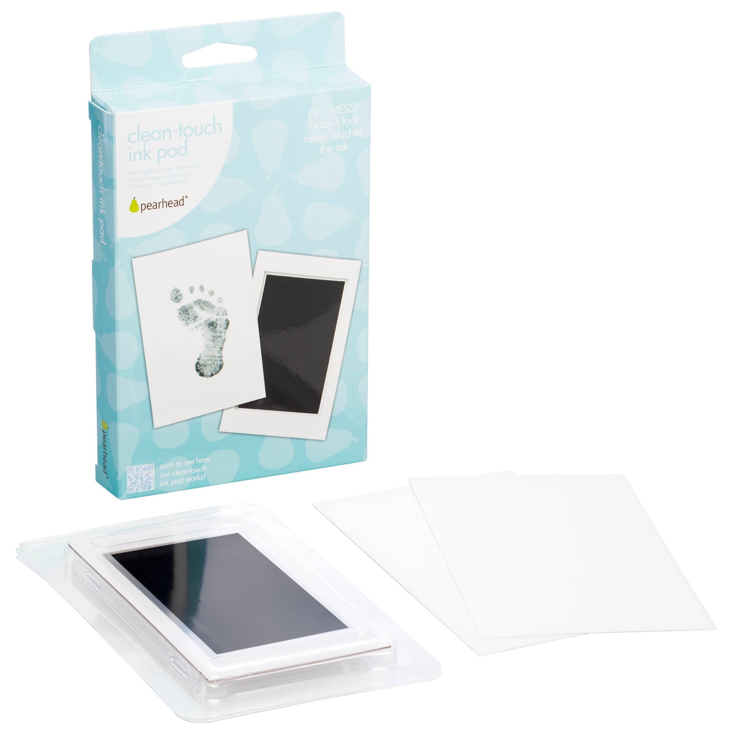 Baby Handprint or Footprint Clean-Touch Ink Pad Kit: Blue