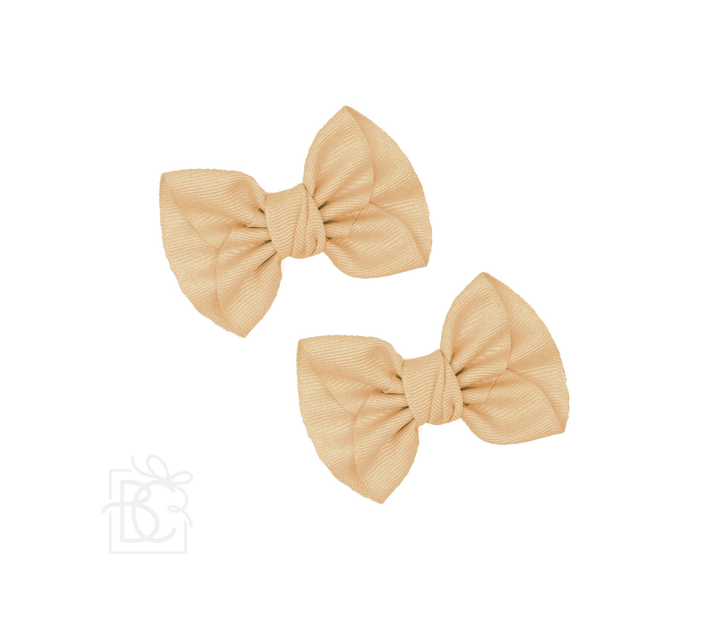 2 MINI ANNE BOWS W/CLIP: WHITE