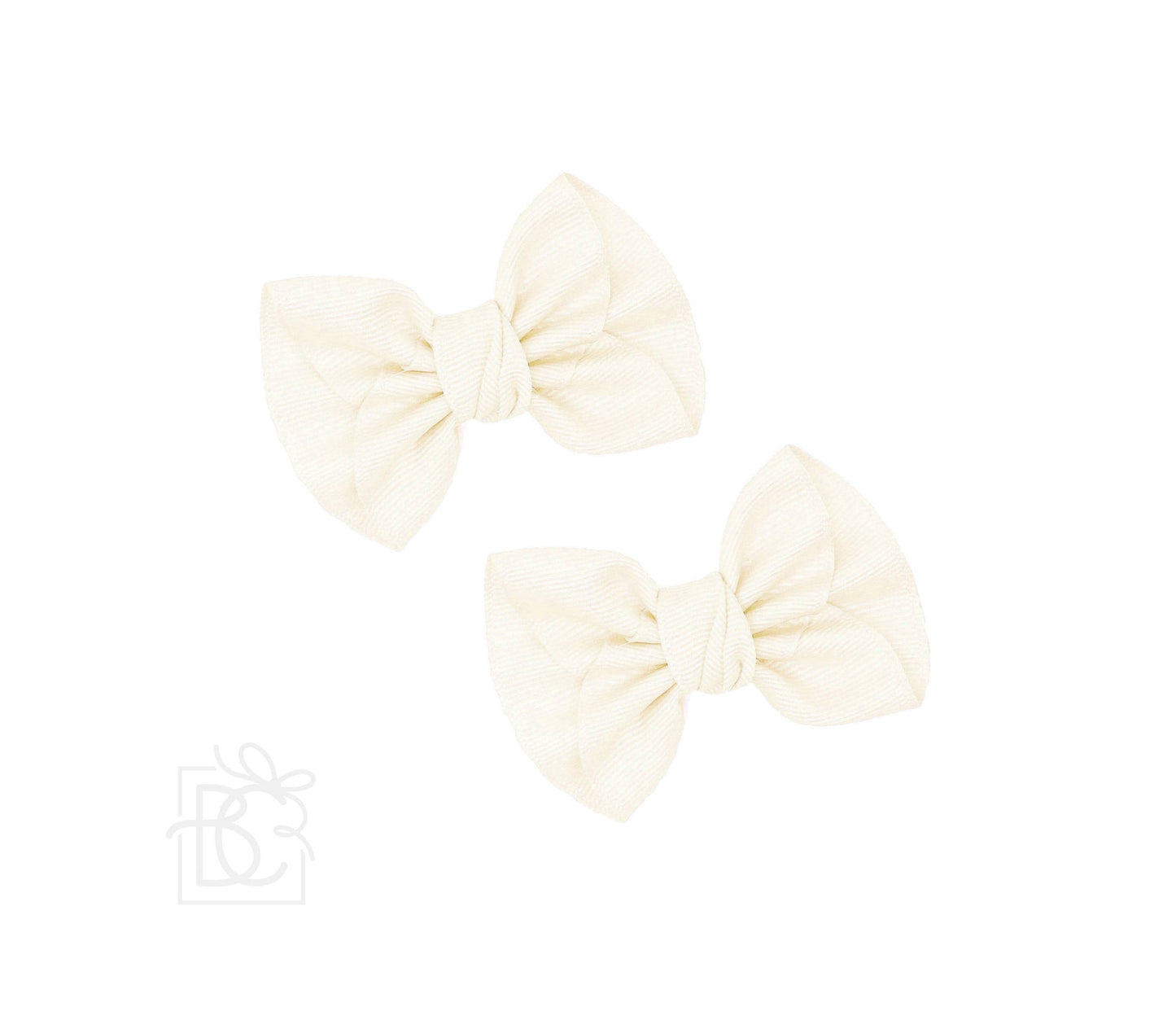 2 MINI ANNE BOWS W/CLIP: LIGHT PINK