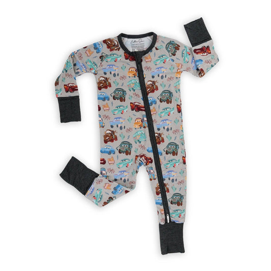 Cars Zipper Romper