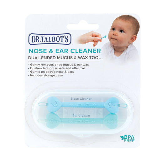 2 Pack Nose and Ear Cleaner with Case: Blue/Aqua