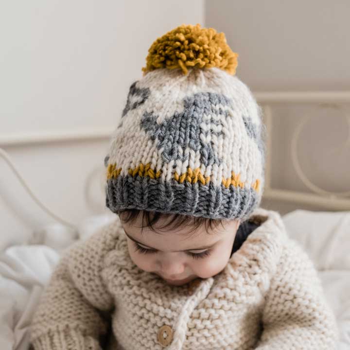 T-Rex Knit Beanie Hat Baby & Kids