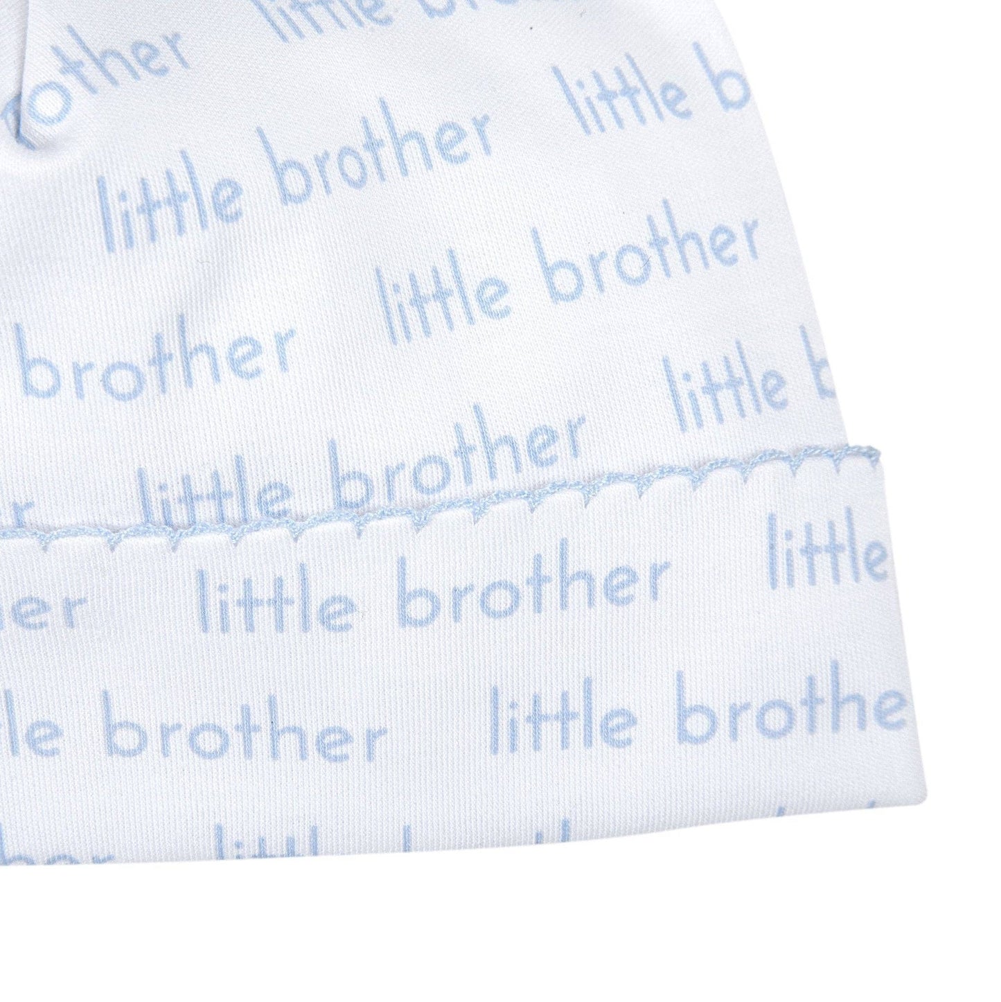 Little Brother Print Hat: Newborn