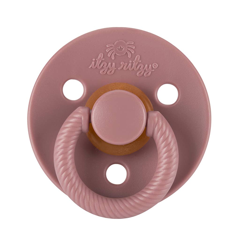 Itzy Soother™ Natural Rubber Paci Sets: Glow - Buttercream + Pistachio 6-18 M