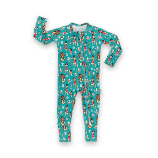Island Vibes Zipper Romper