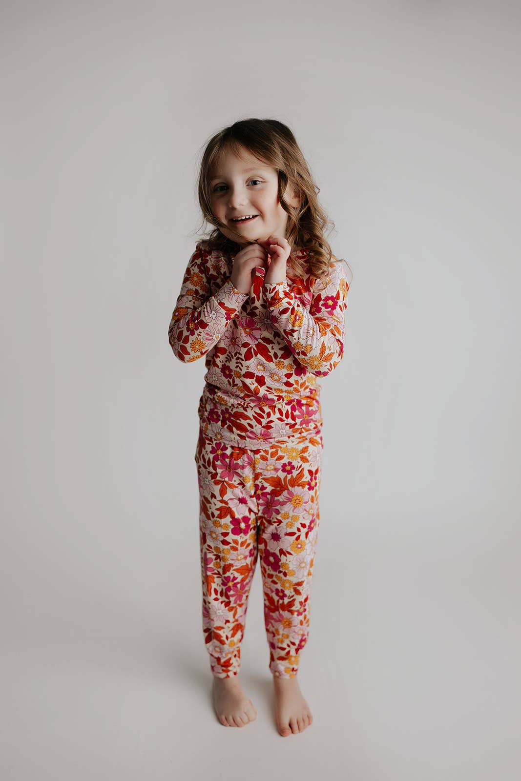 Wild Child Flower Jammies Kids Pjs & Lougewear: Newborn - 3 Montths