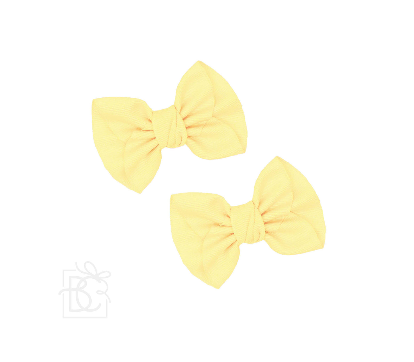 2 MINI ANNE BOWS W/CLIP: WHITE