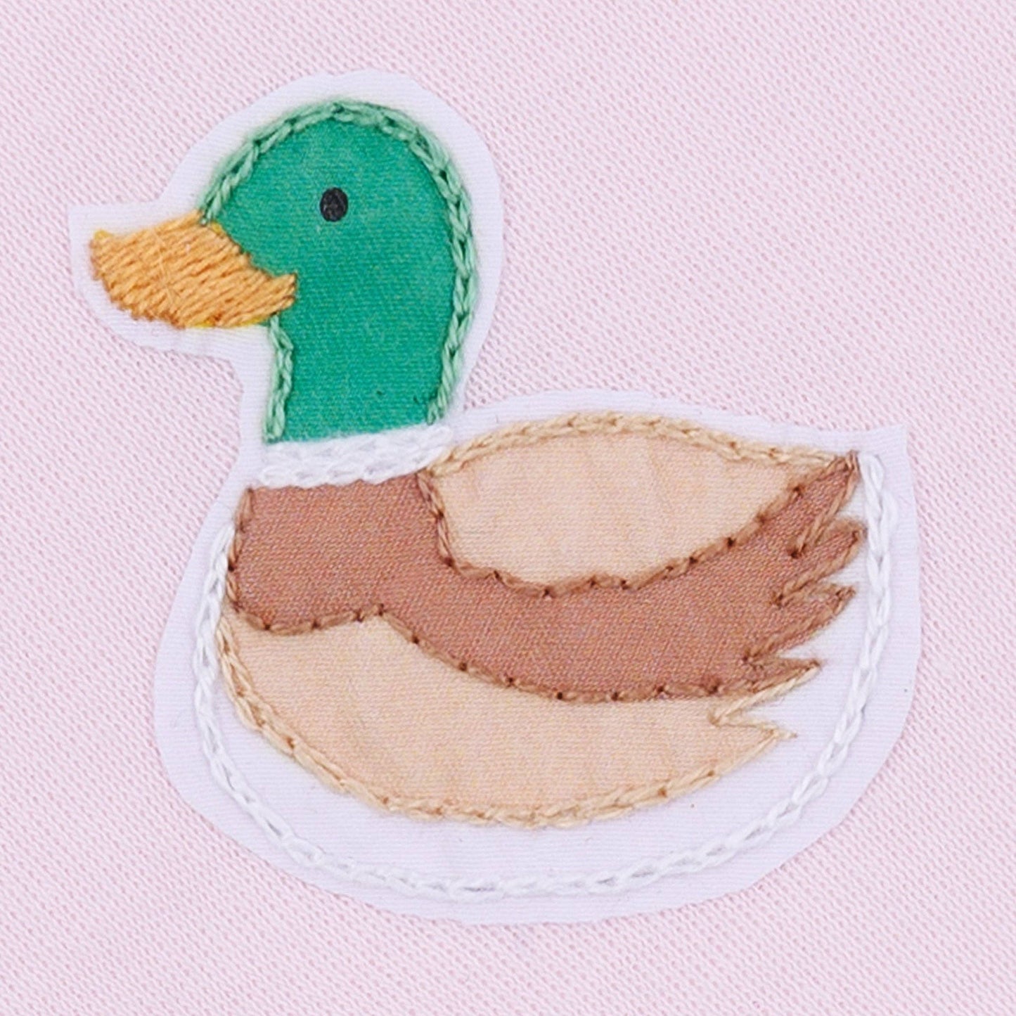 Mini Mallard Embroidered Bubble - Pink: 3 Months