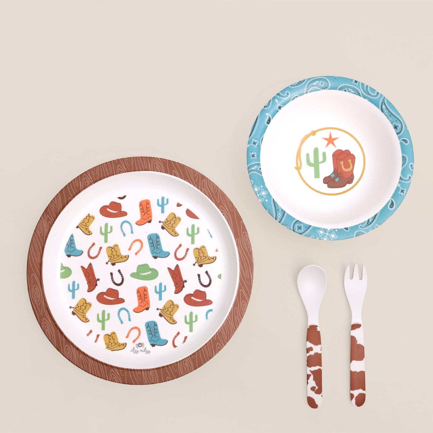 Itzy Bistro™ - 4 piece dining set: Ribbons & Roses