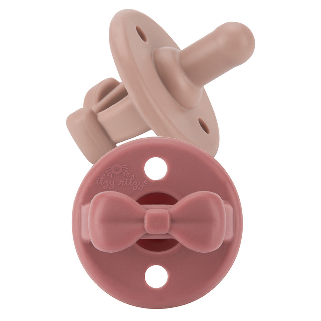 Sweetie Soother™ Pacifier Sets (2-pack): Pink Bows