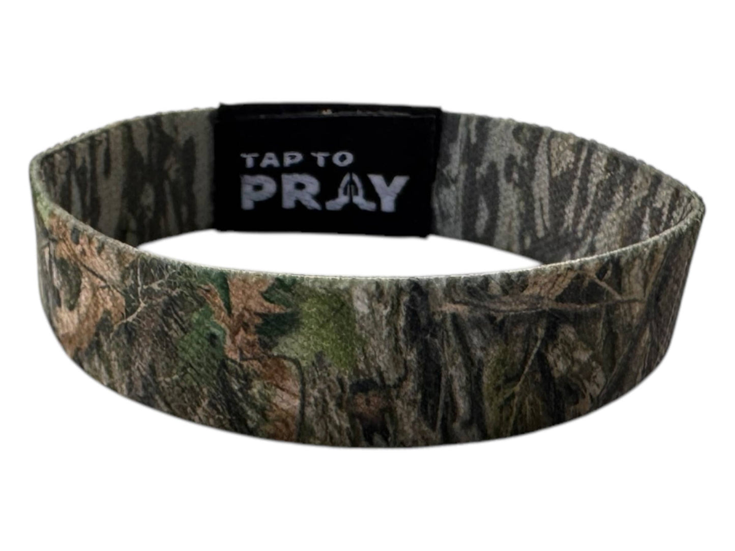 Tap To Pray™ Wristbands - Forest & Tree Bark Camo: Forest Camo / Tree Bark Camo