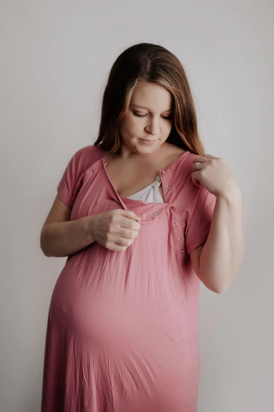 Mommy Labor, Delivery, and Nursing Gown