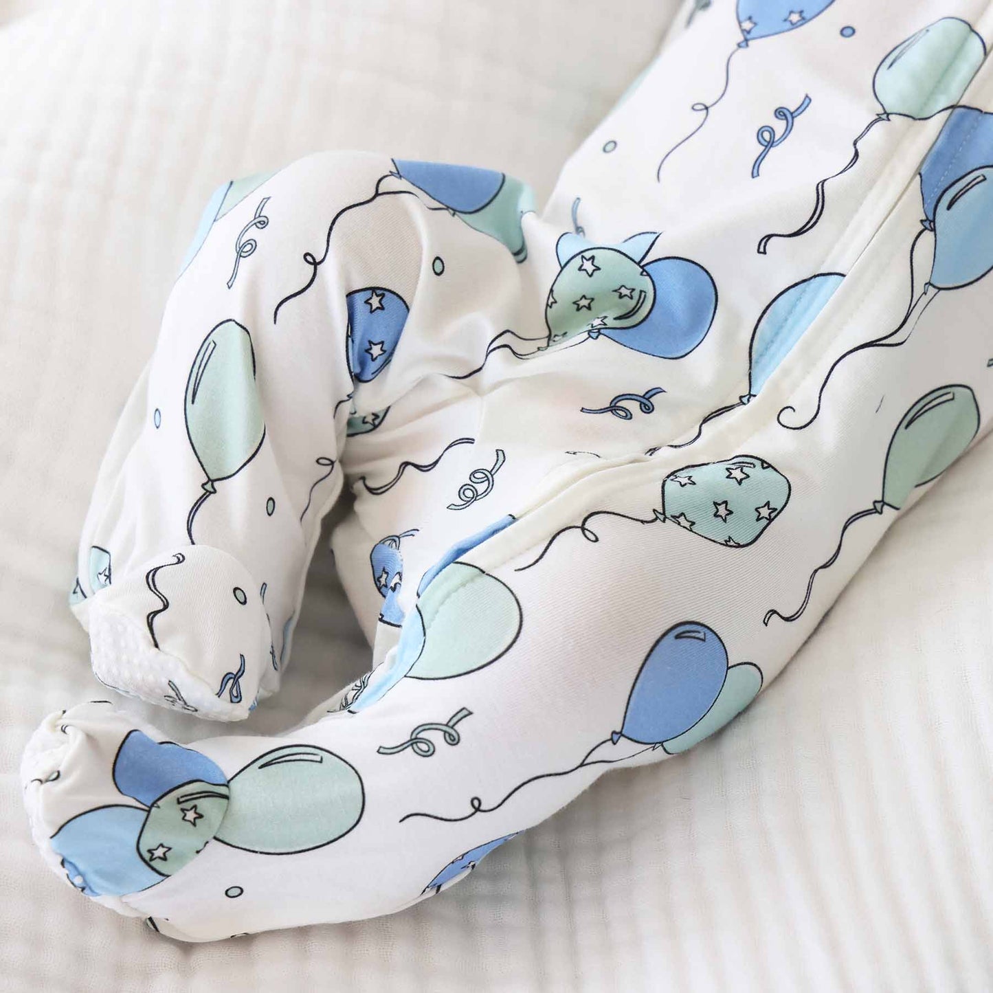 Party Time Zipper Footie | Blue