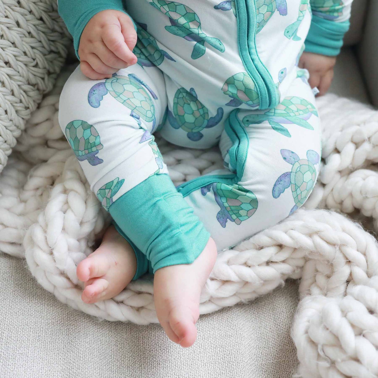 Totally Turtles Convertible Zip Romper