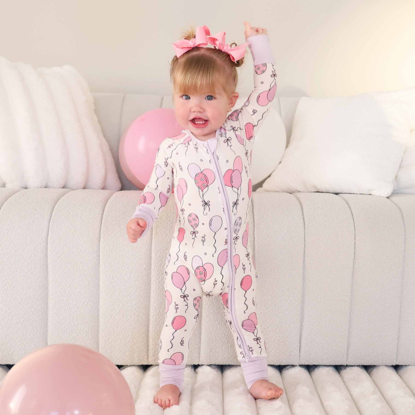 Party Time Convertible Zip Romper | Pink