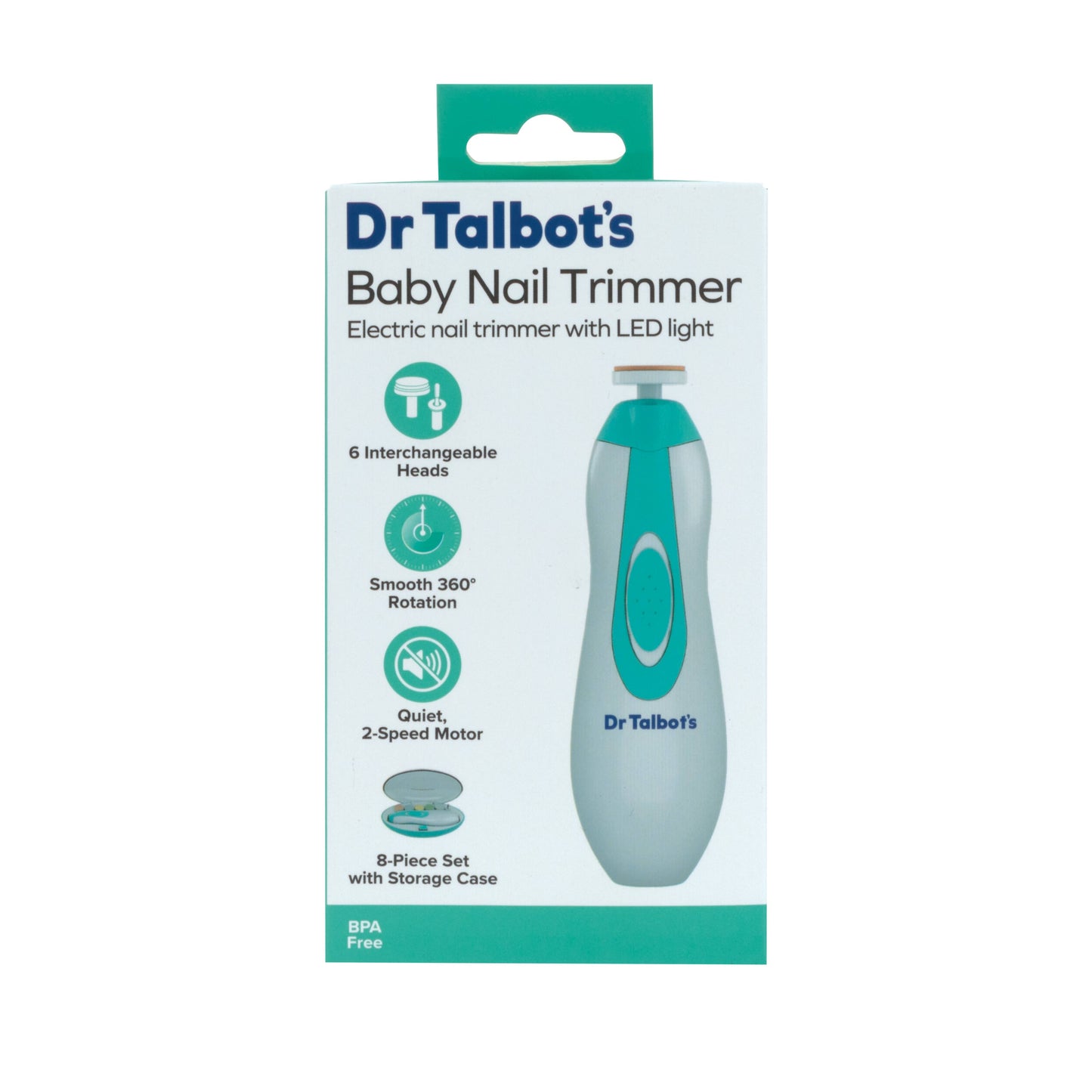 Baby Nail Trimmer, Electric Nail Trimmer with LED Light
