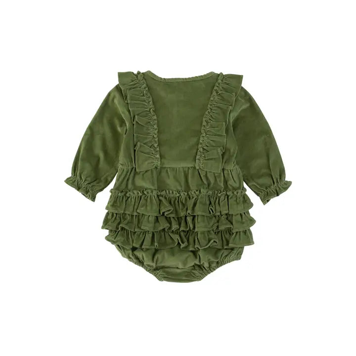 Dusty Olive Bubble Romper