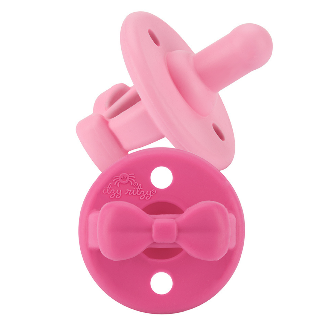 Sweetie Soother™ Pacifier Sets (2-pack): Pink Bows