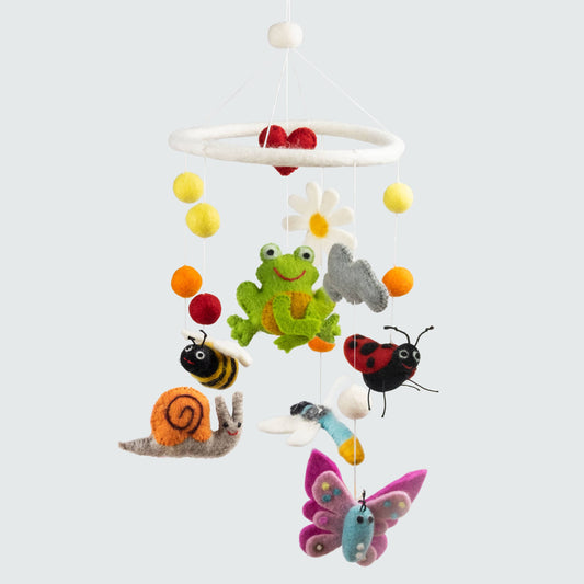 Baby Mobile - Spring Garden Friends - Nursery Decor