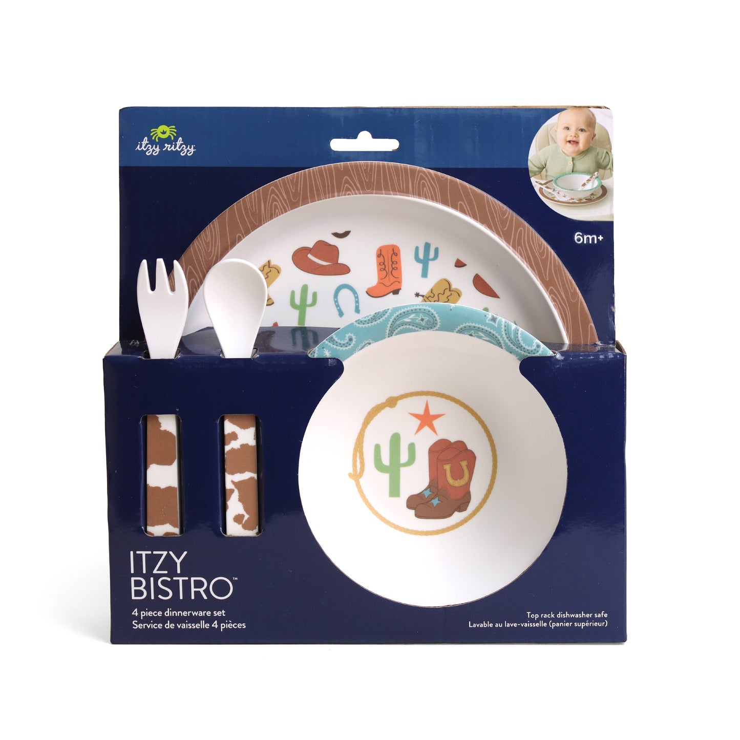 Itzy Bistro™ - 4 piece dining set: Ribbons & Roses
