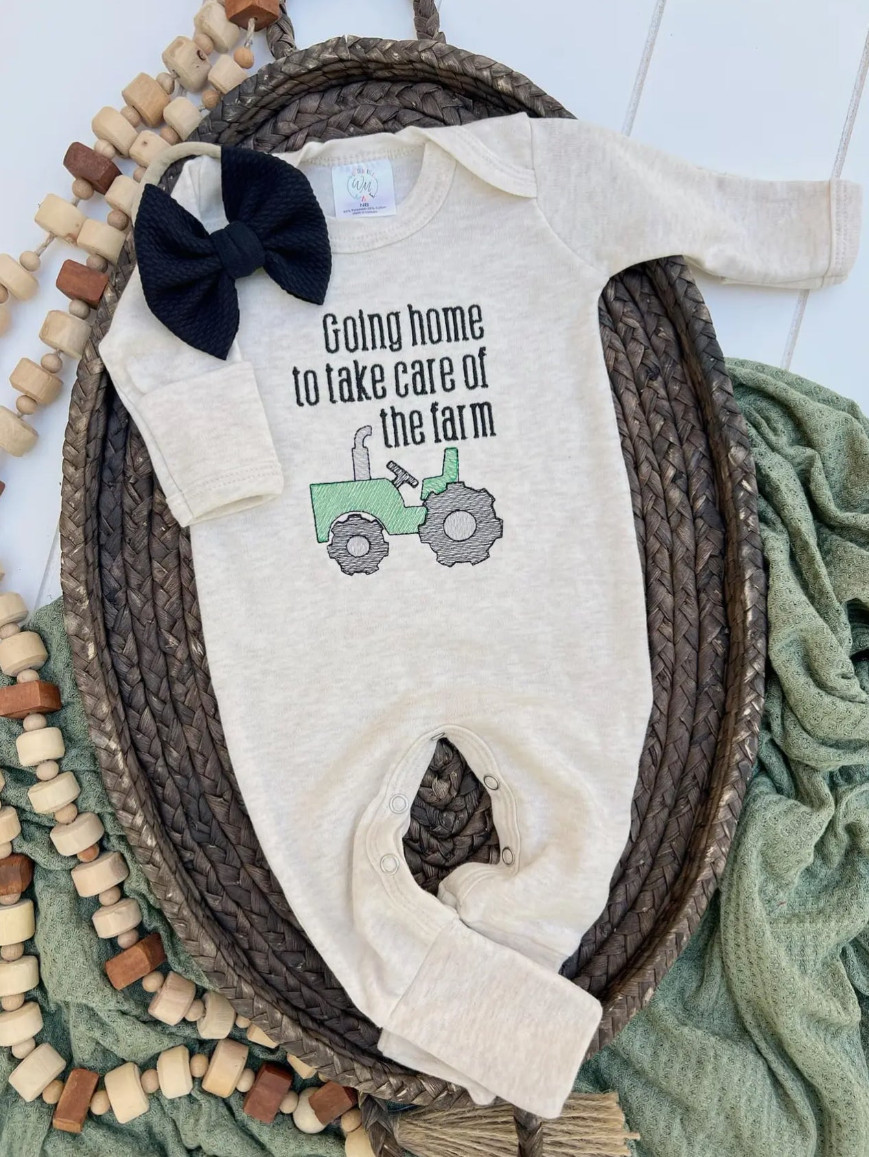 Going Home To Take Care of the Farm Baby Outfit