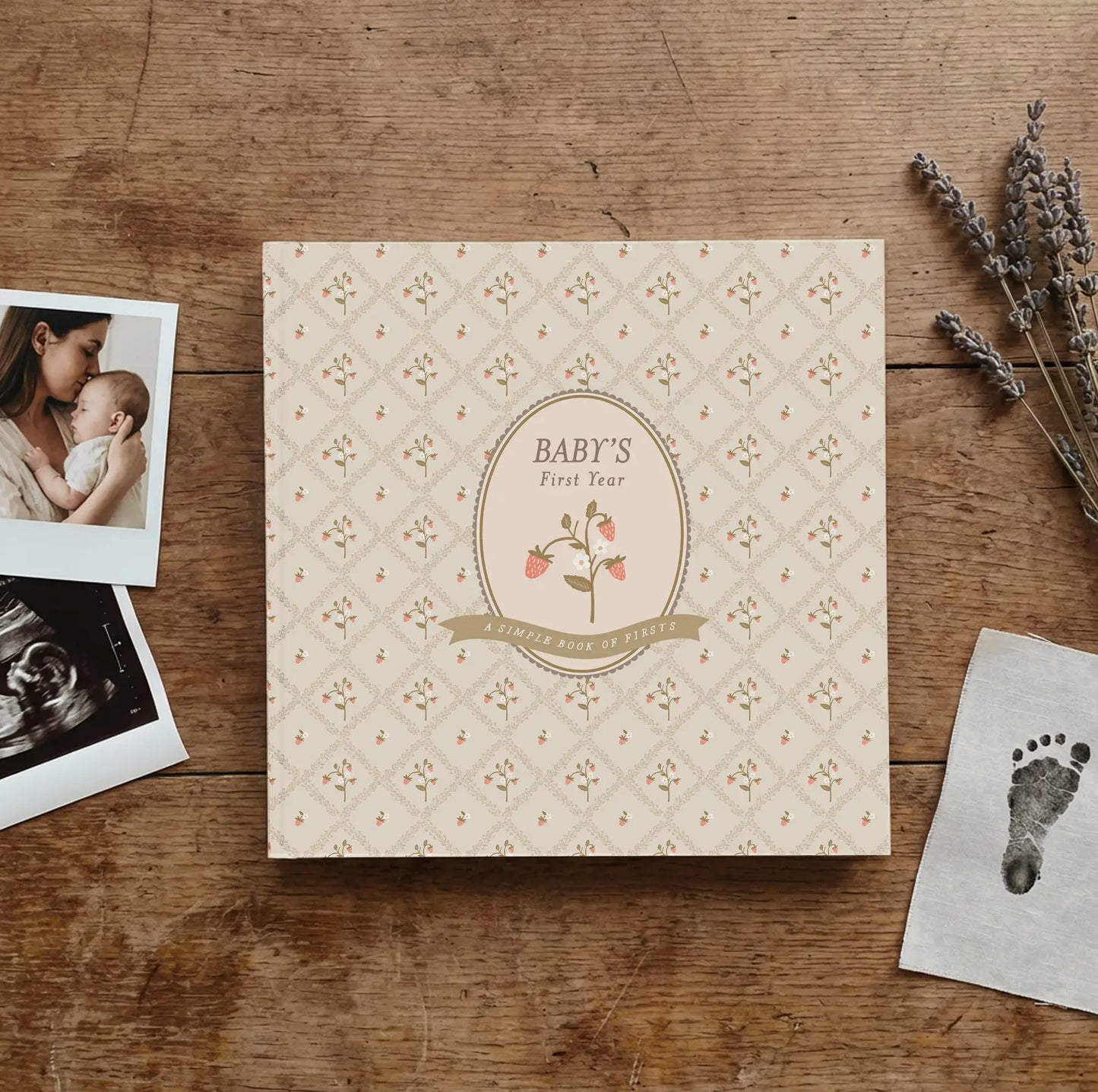 Cottage Garden Baby Memory Book
