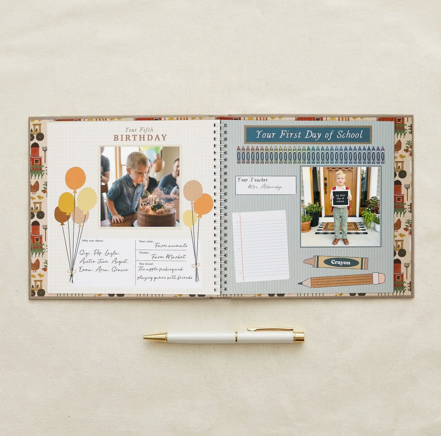 Little Farmer Baby Memory Book