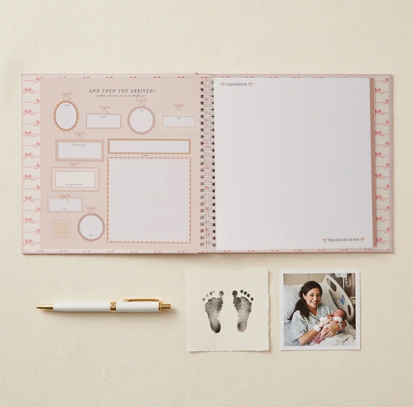 Bowkissed Blush Baby Memory Book