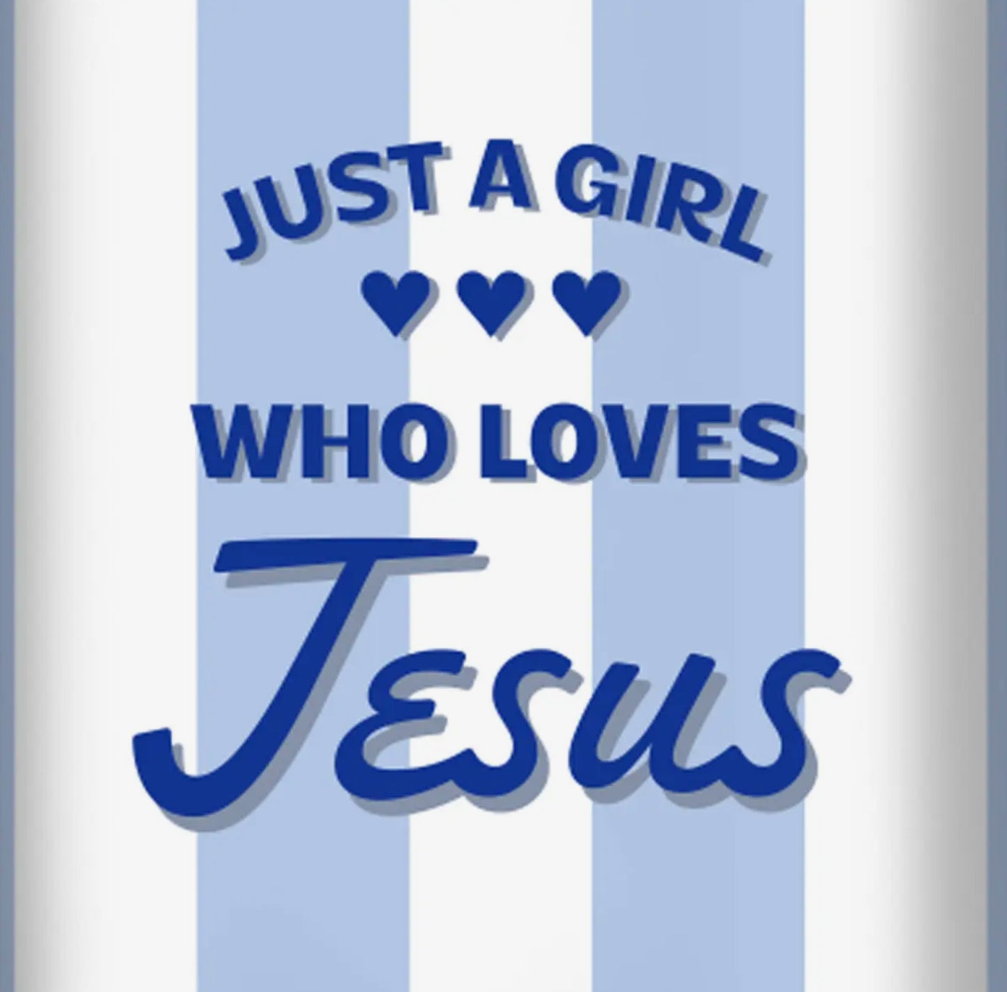 40oz Stainless Steel Mug with Straw Just A Girl