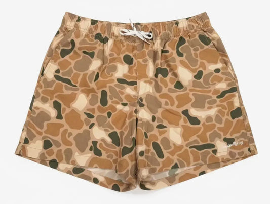 Kids' Brown Camo Performance Shorts