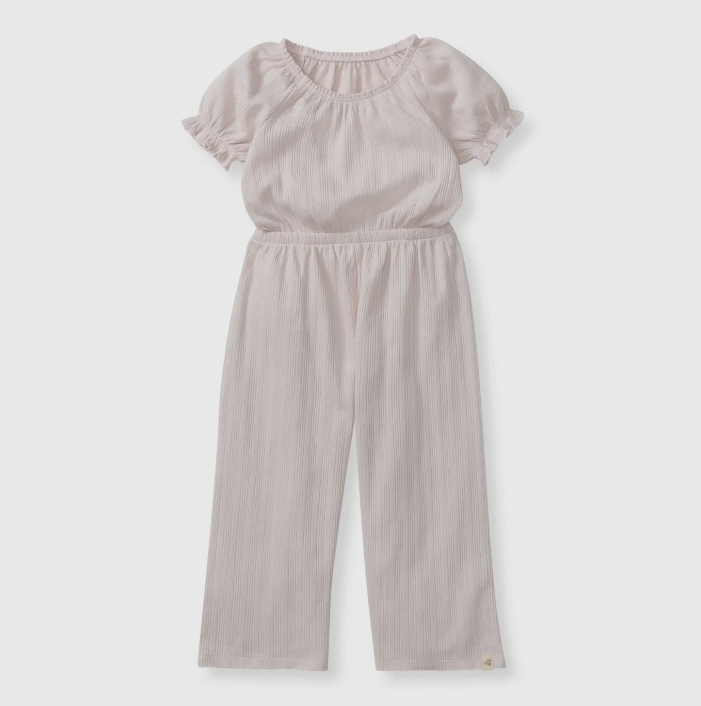 Pointelle Organic Girl Jumpsuit