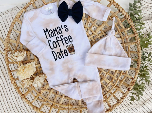 Mama's Coffee Date Baby Outfit