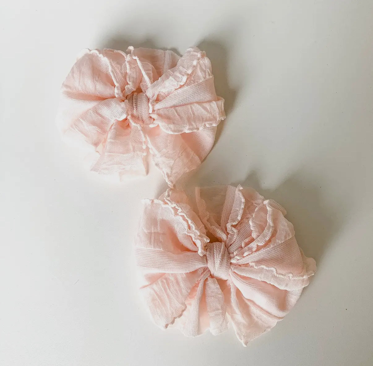 Ruffle Bows Clip Set