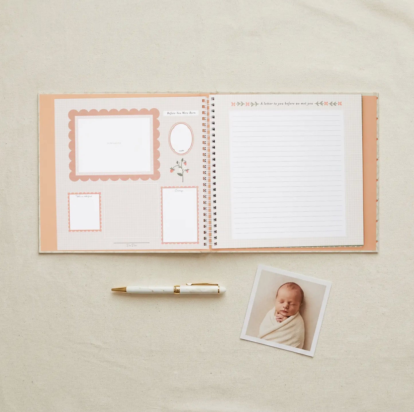 Cottage Garden Baby Memory Book